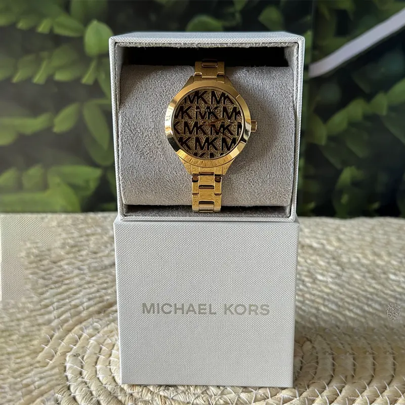 Michael Kors Slim Runway Gold-tone Ladies Watch- MK4659